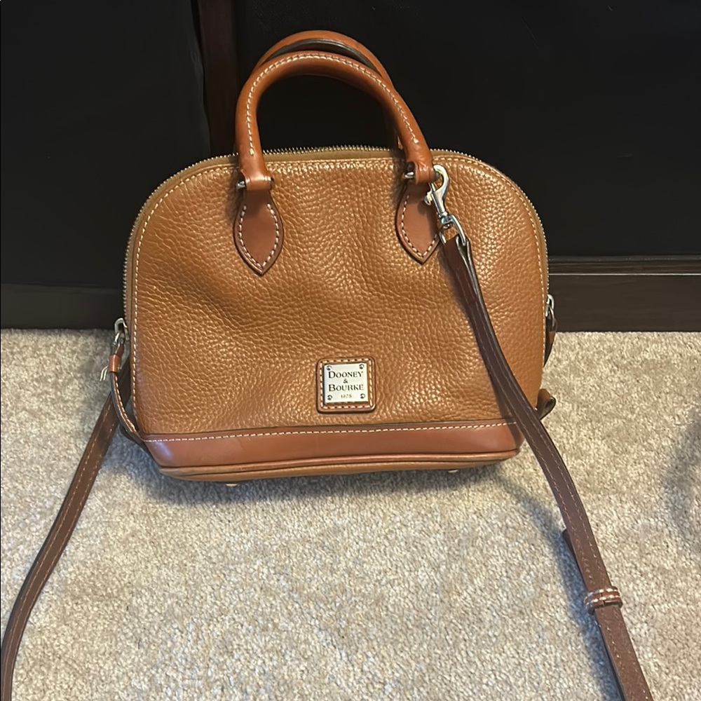 Dooney & Bourke Tan Leather Satchel